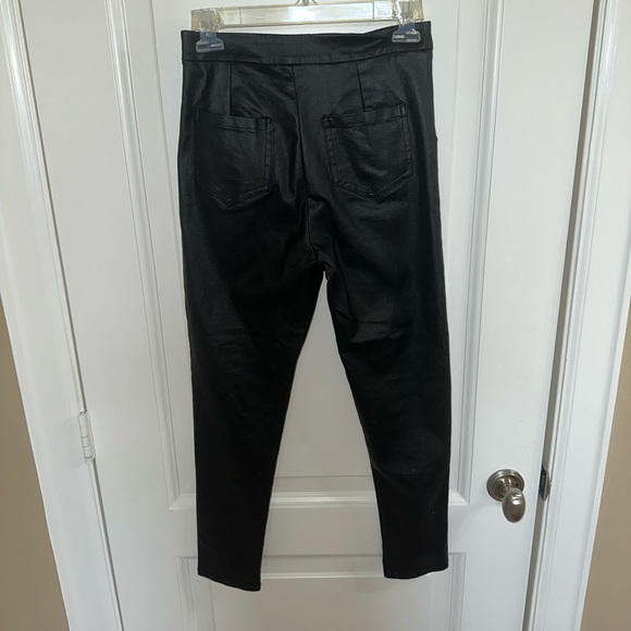 Princess Polly black leather pants, size 4 - Picture 3 of 7